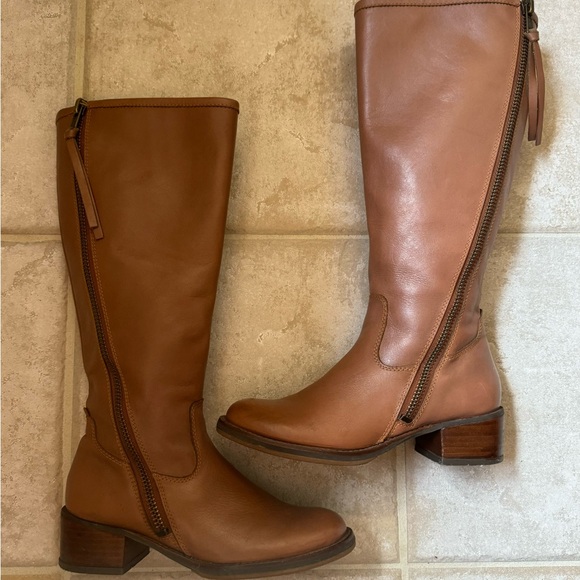 Lucky Brand Heston Gingerbread Oiled Wide Clf Boot - Picture 4 of 12